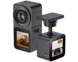 Botslab V9H 4K Wifi Dual screen battery dashcam - Oplaadbare batterij - Wifi met App - Parkeermodus - Dual 1,5 inch LCD scherm - 4K resolutie - dashcam voor auto