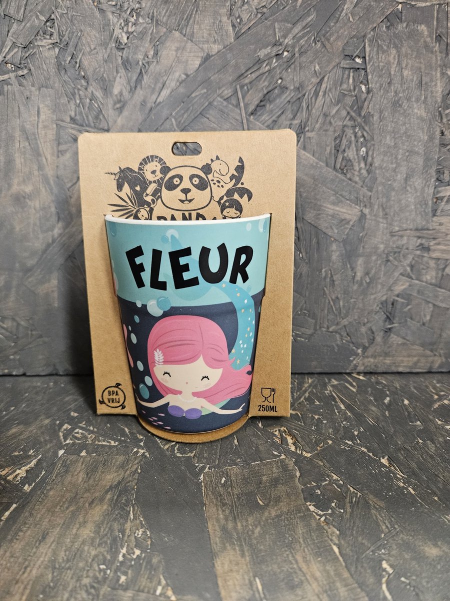 Beker - Naam - Fleur - Melamine - 250 ML