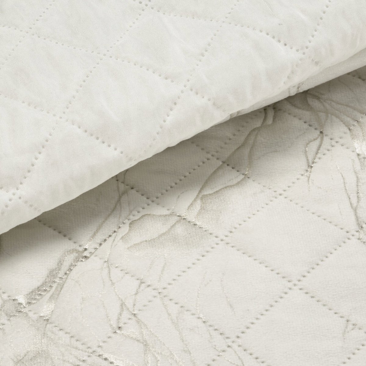 Luxe velours plaid 200x220cm - marmerlook, warmgeperst gecanneleerd