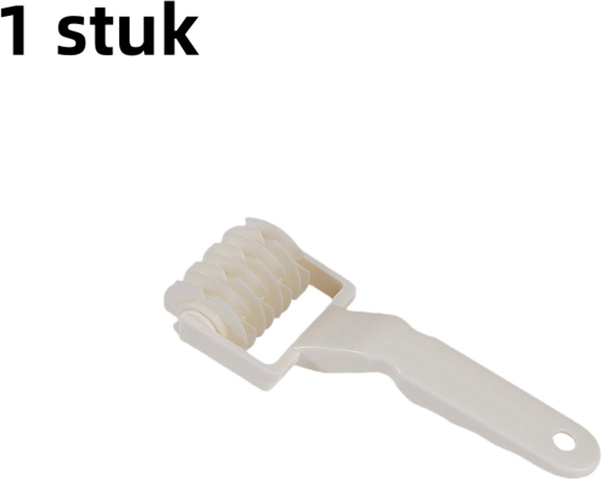 1 stuk - Plastic pizzasnijder - Draadgaas - Pizzarol - Bakkeukengadget - Klein - Wit