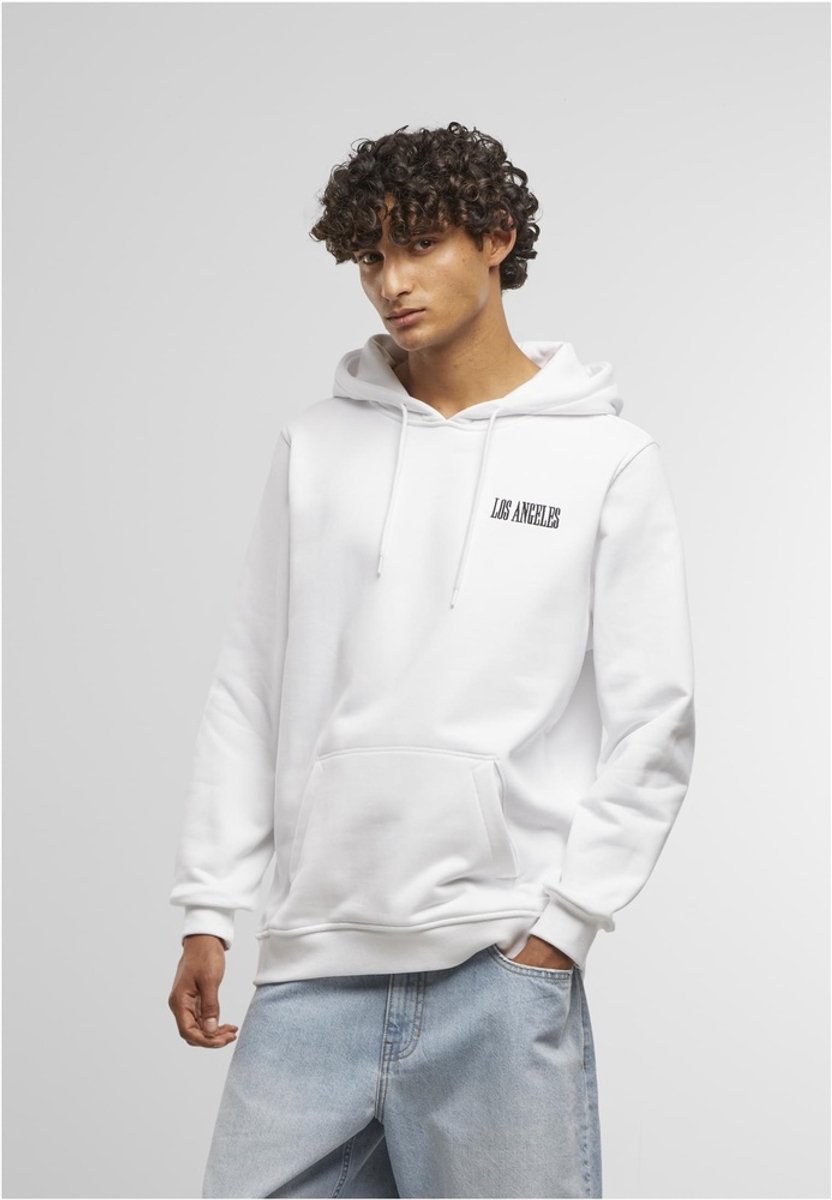 Mister Tee Los Angeles Wording EMB Regular Hoodie/trui M Wit