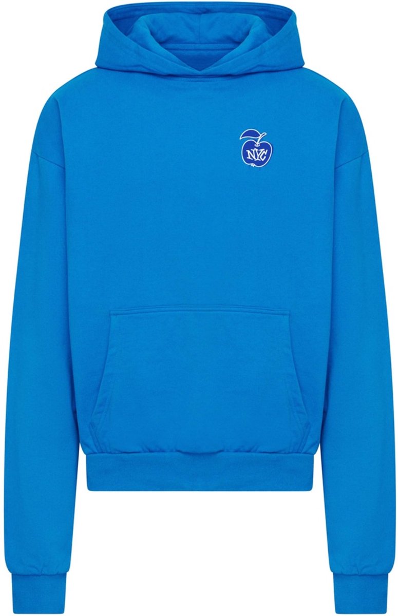 Mister Tee Big Apple NYC Ultra Heavy Cotton Box Hoodie/trui XL Blauw