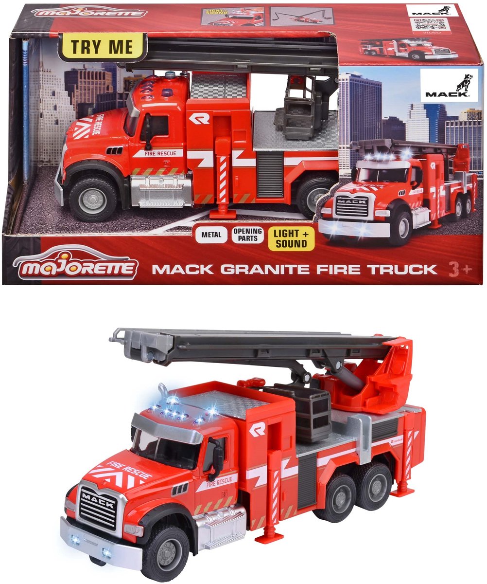 Majorette Mack Granite Fire Truck