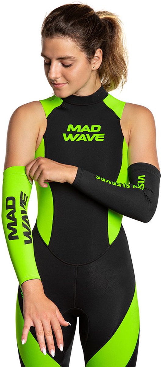 Madwave Armwarmers Zwart S-M Man