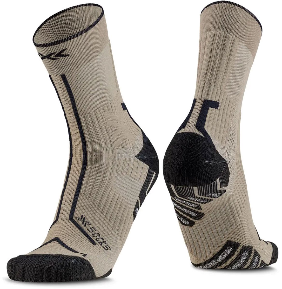 X-socks Trailrun Terraskin Expert Crewsokken Sand / Dark Sand