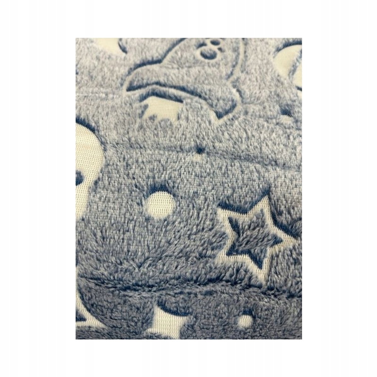 Cotton World Dekentje Microvezel 150x200cm Blauw/Grijs - Lichtgevend