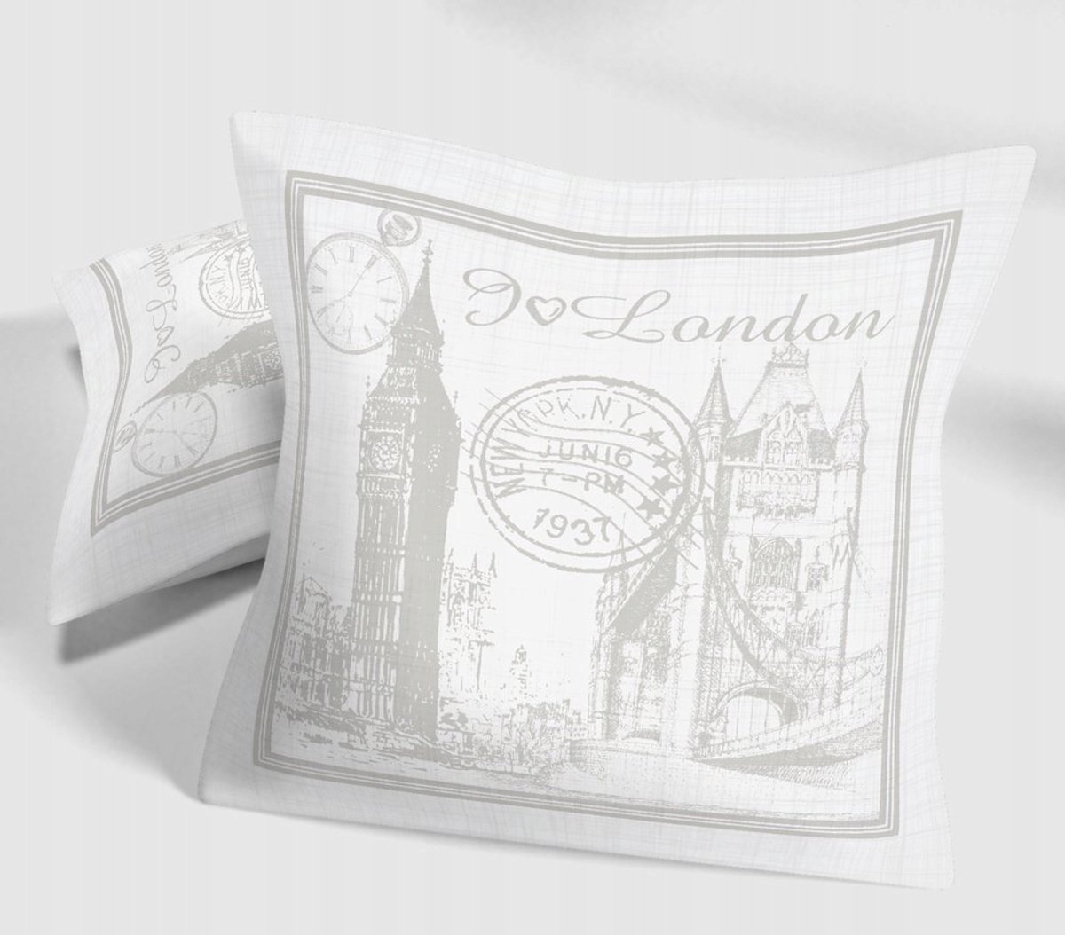 Decoratieve kusjes 40x40cm - I love Londen - voedzaam & anti-allergisch