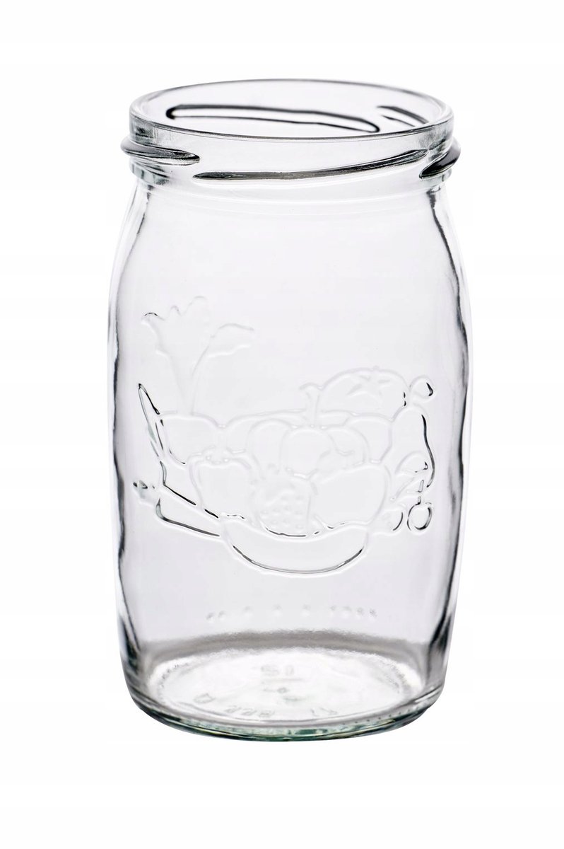 6x Glazen Pot 335ml voor Jam, Honing, Groenten - Zonder Deksel