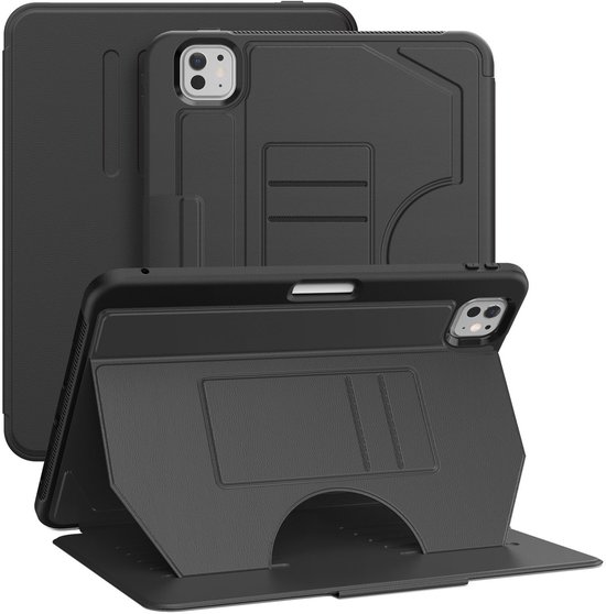 ACCEZZ Smart Silicone Bookcase Geschikt Voor Apple IPad Pro 11 2024 M4 Beschermhoes Zwart 147585179 ACCEZZ Smart Silicone Bookcase Geschikt Voor Apple IPad Pro 11 2024 M4 Beschermhoes Zwart 147585179