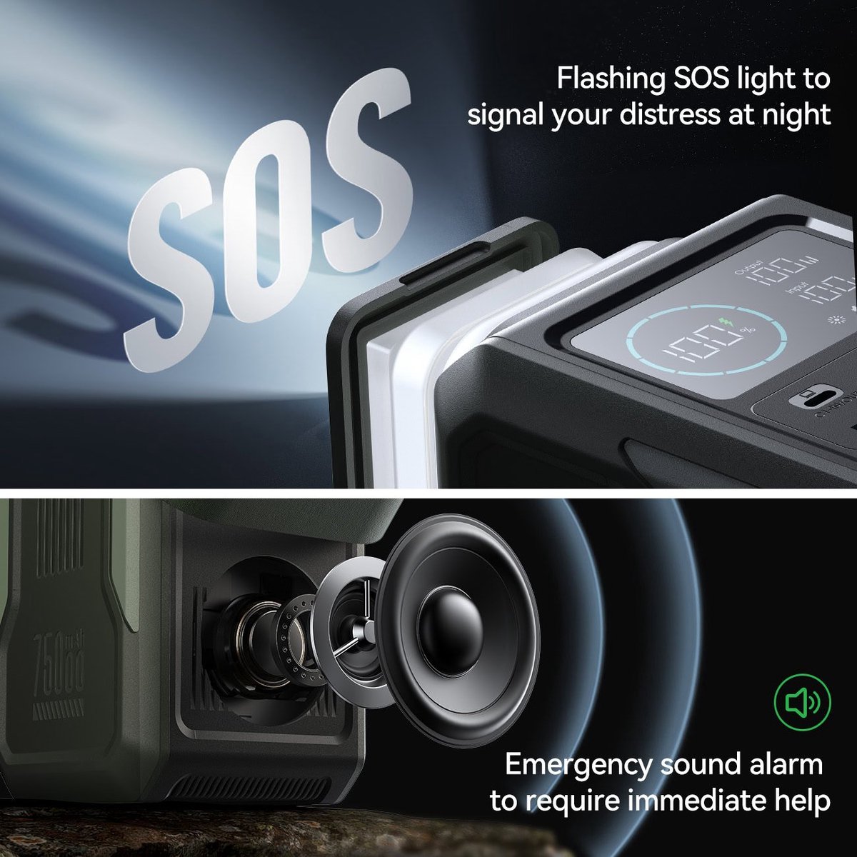Joyroom 100W XXL Power Bank met uitklapbare Licht voor - afbeelding 3