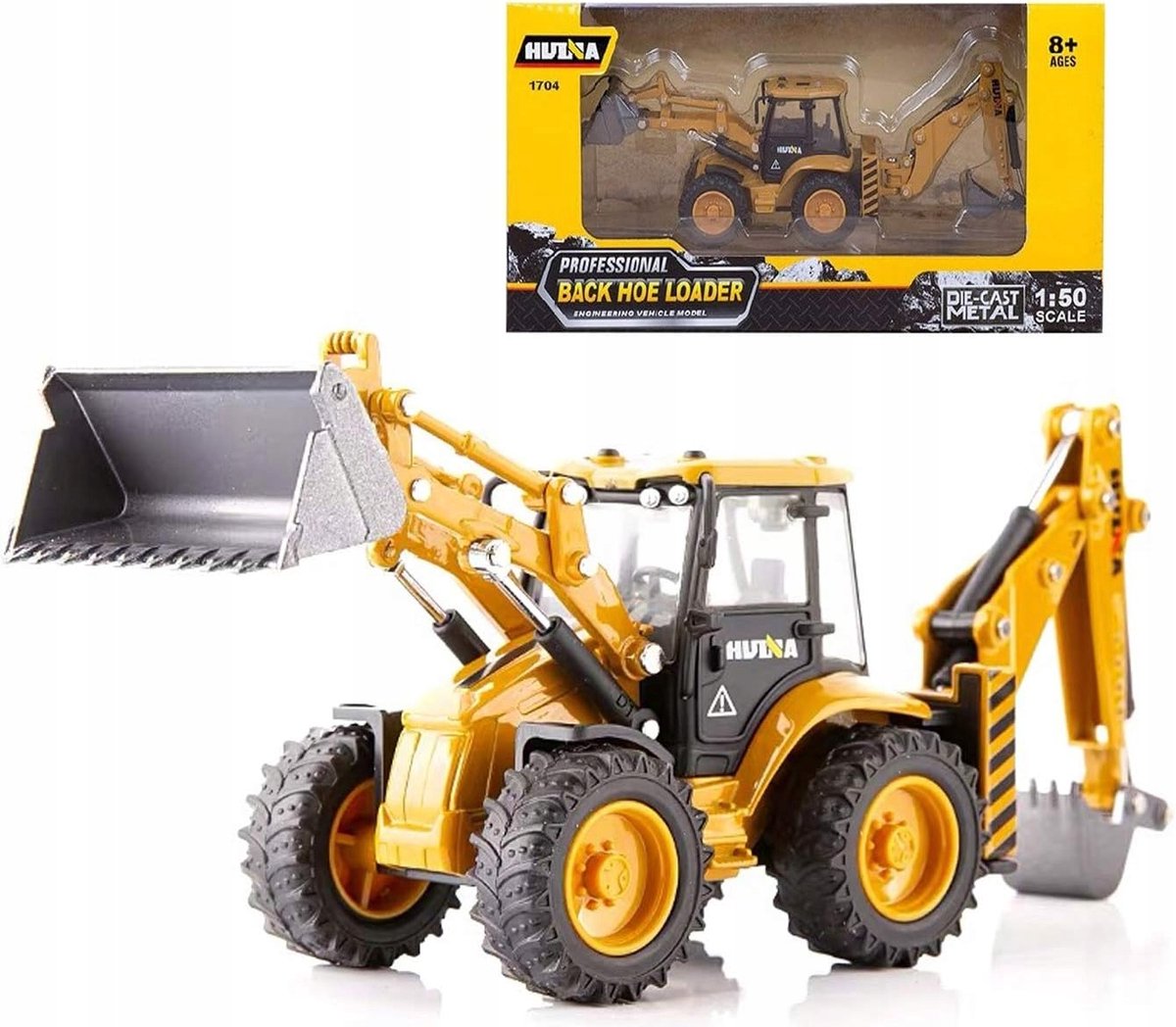 Huina 1704 Bulldozer Speelgoedvoertuig - Bouwplaats Realistisch