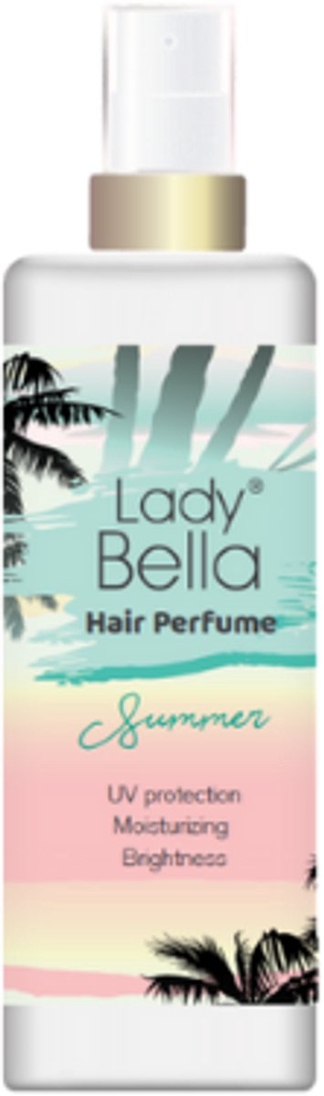 Lady Bella Haarparfum - Summer | 1x 100ml - Haarparfum met UV-bescherming - Hydraterend & Verfrissend