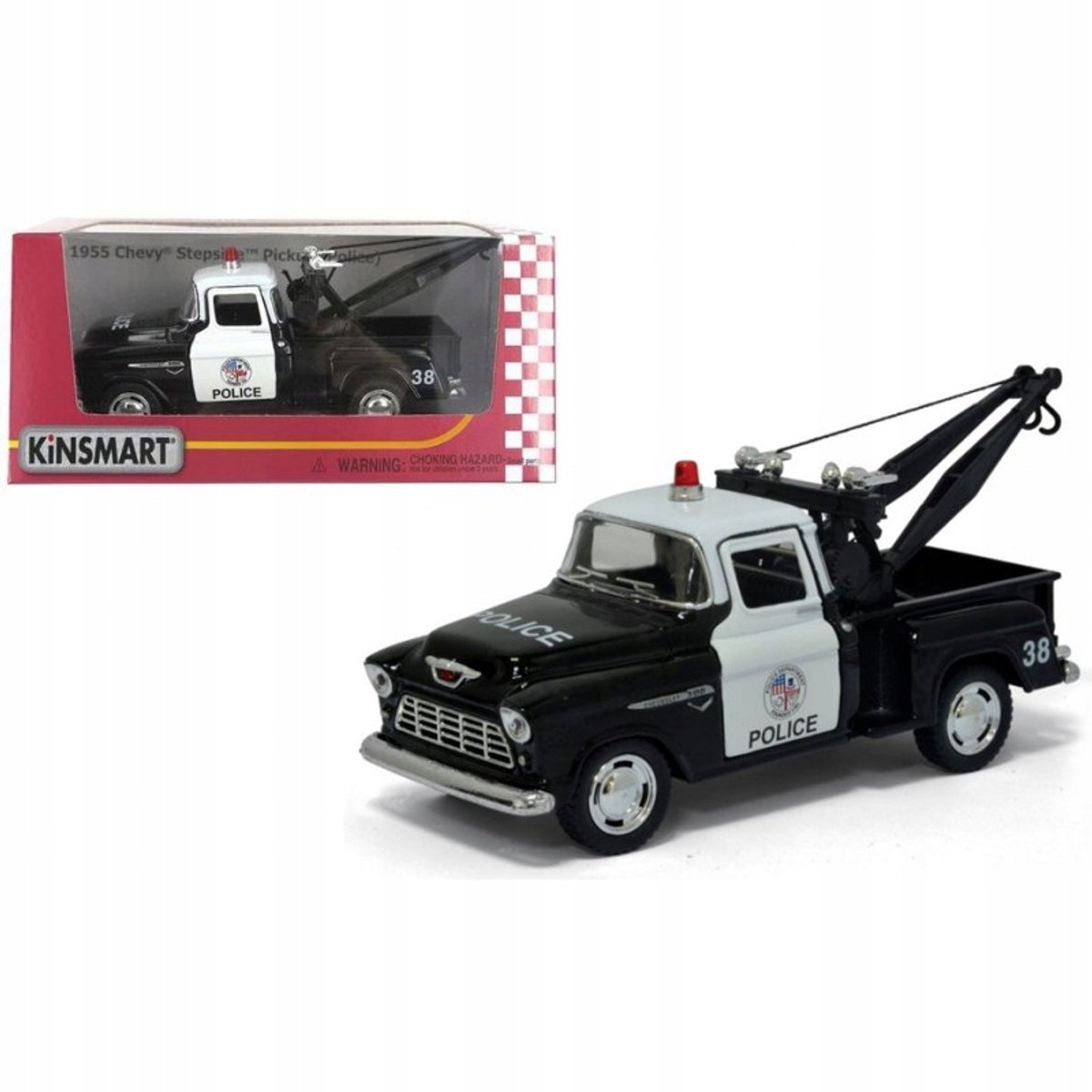 Kinsmart Chevy Stepside Politie Modelauto 1:32 Metaal