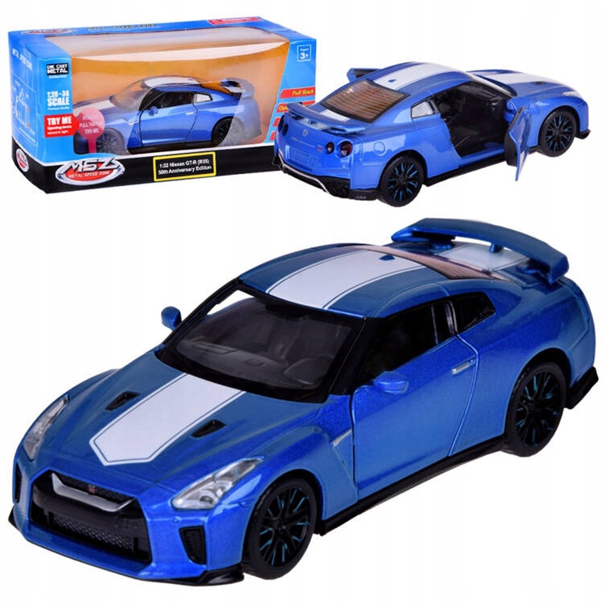 Nissan GT-R Modelauto 1:32 - Metaal, Licht & Geluid