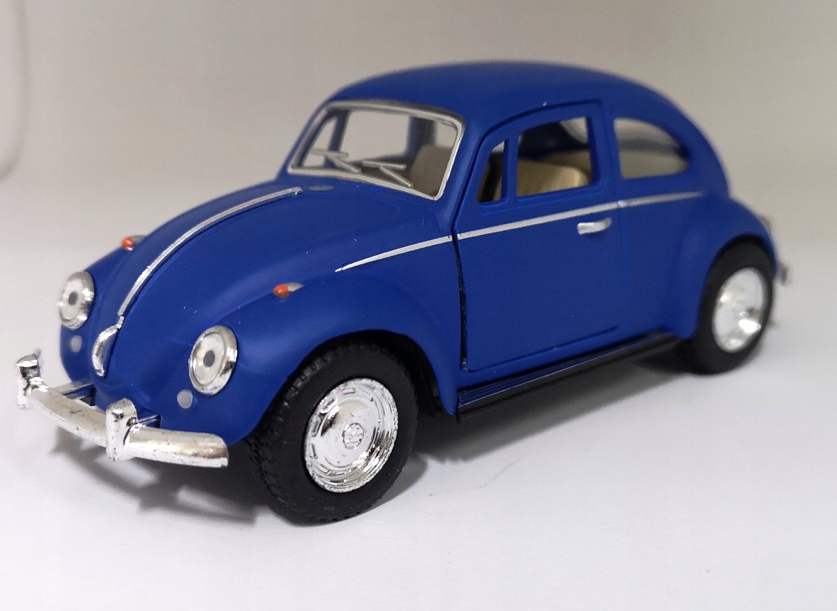 Kinsmart 1967 Volkswagen Kever Modelauto Schaal 1:32 - Mat Blauw