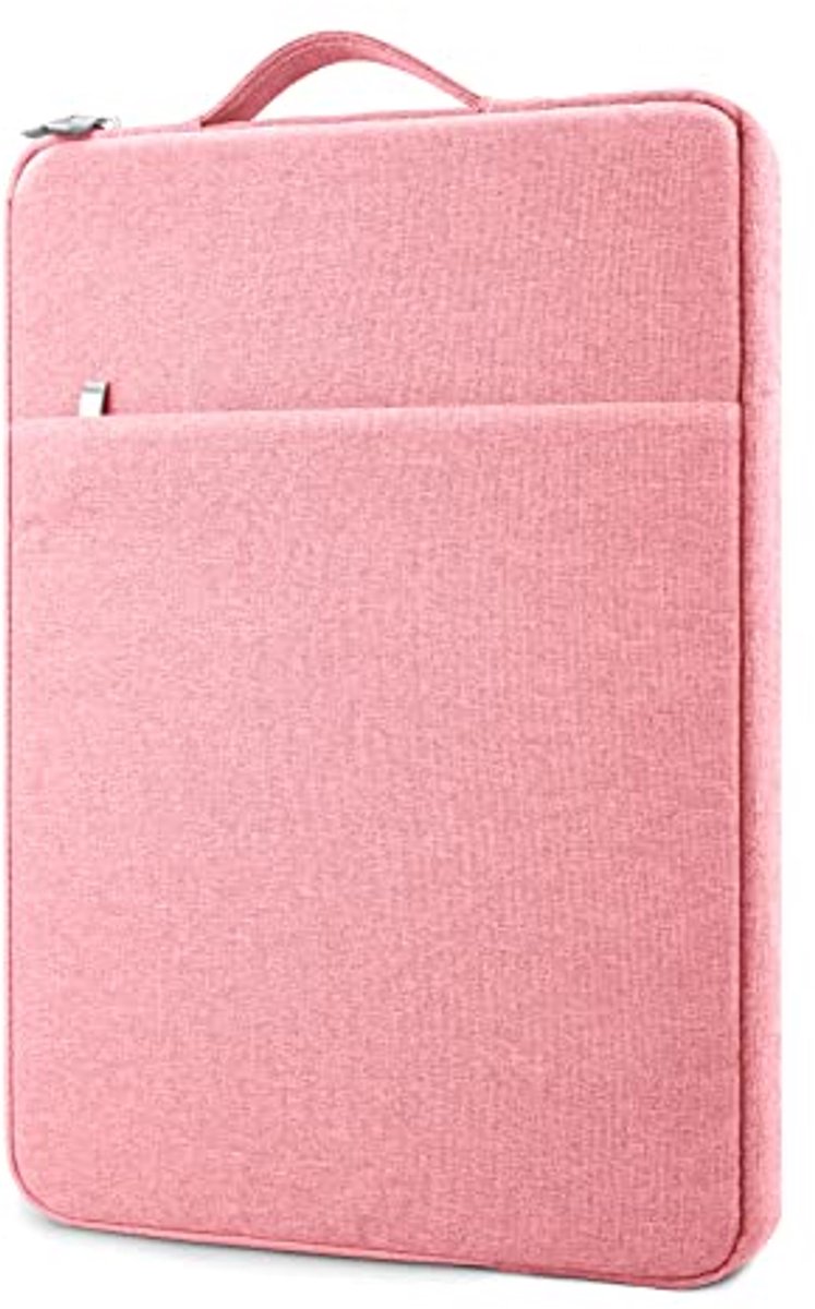 Laptophoes 15,6 inch - Sleeve Bag met Handvat voor Notebook en Chromebook - Roze