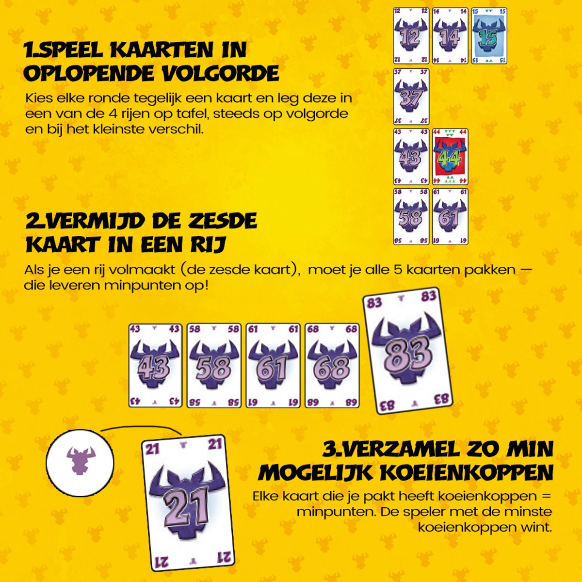 999 Games - Take 5! - Kaartspel - Leuk voor grotere groepen - Familiespel - Gezelschapsspel - Educatief spel - Klein cadeautje — afbeelding 3
