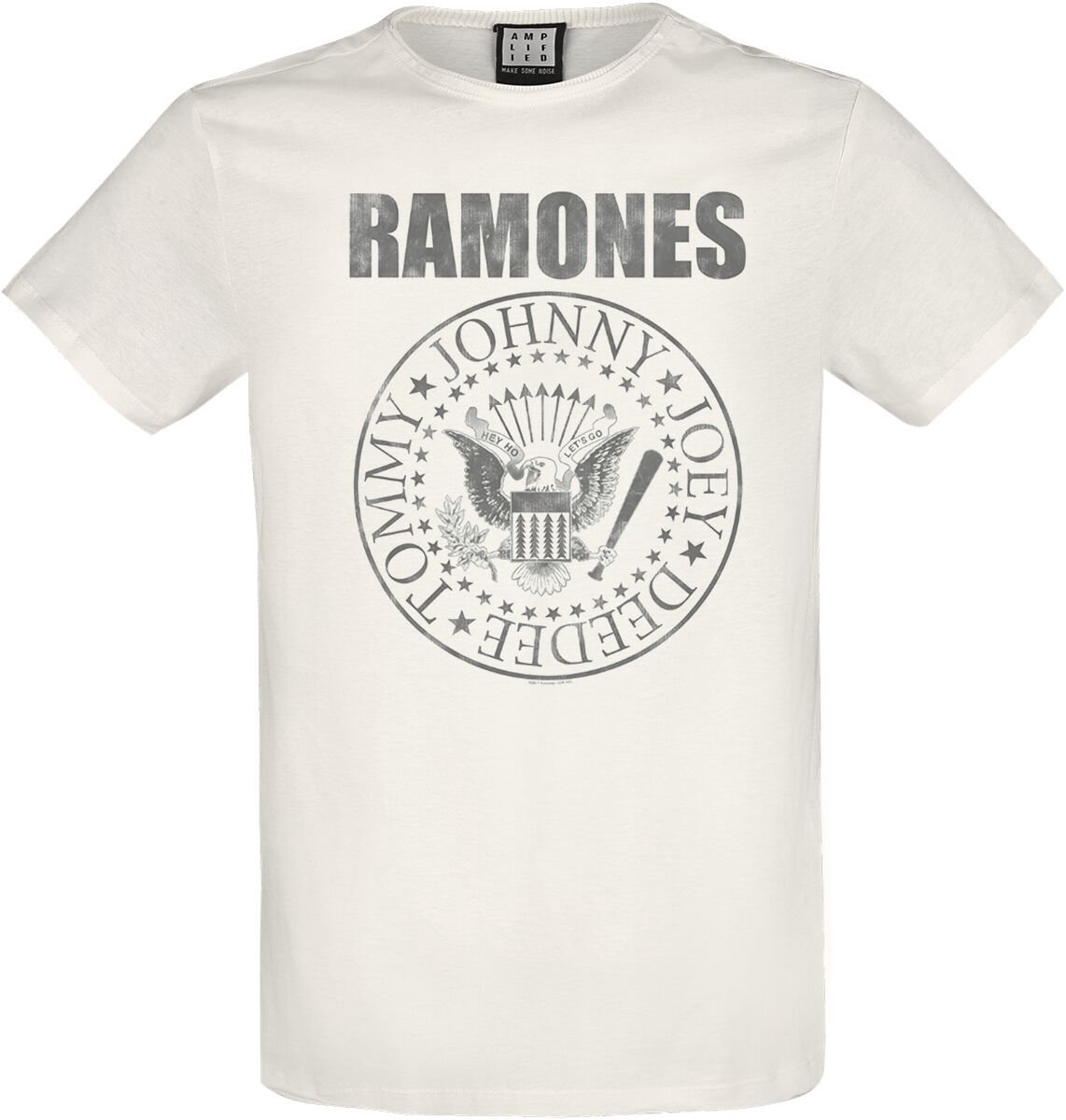 Ramones Amplified Collection - Vintage Shield Heren T-shirt - wit - 3XL