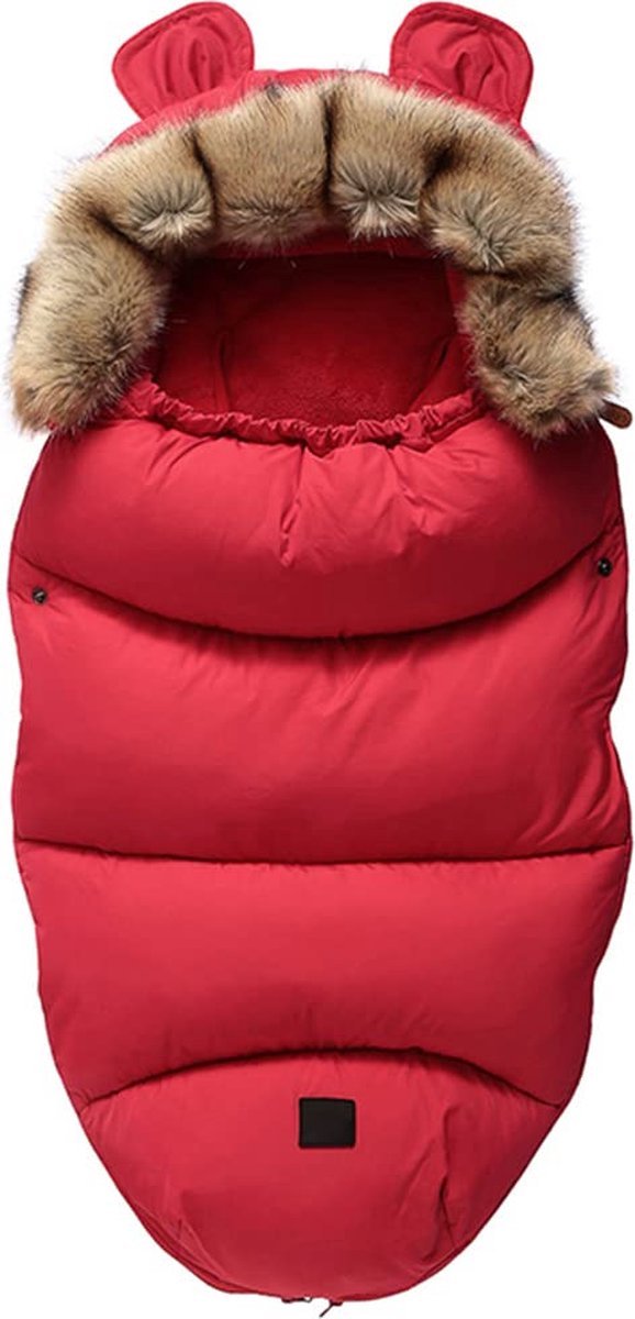 Voetenzak voor Autstoel & Kinderwagen-buggy-voor Maxi Cosi-Buitenwaterdicht en winddicht-Footmuff-Polyester-rood
