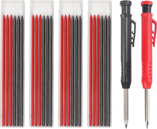 Metall-Bleistift mit tiefem Loch, Holzwerker-Bleistift mit integriertem Spitzer, geeignet für Metall-Bleistift mit tiefem Loch, Holzwerker-Bleistift mit integriertem Spitzer, geeignet für