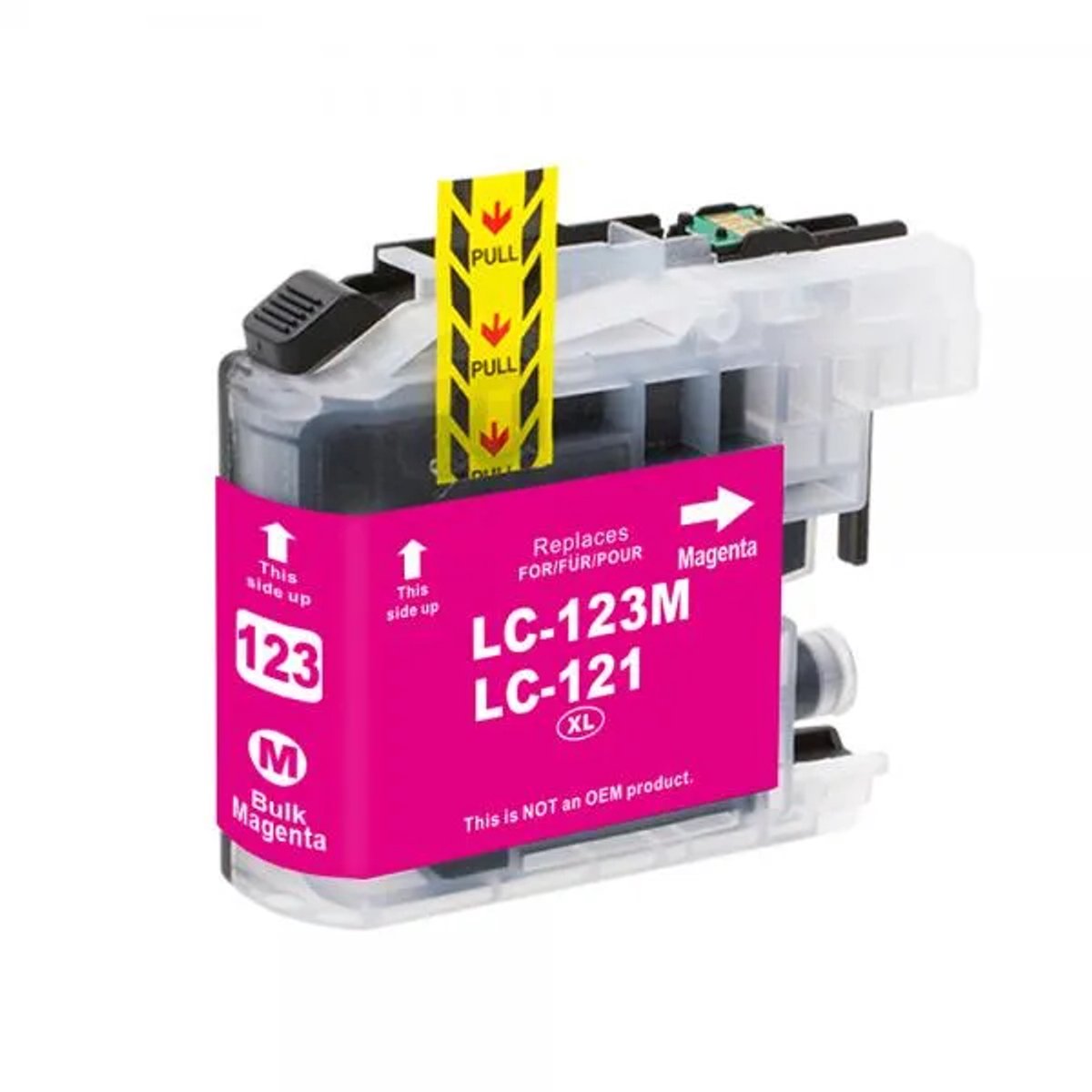 Inktcartridge 1x Magenta Geschikt voor Brother LC123 / LC-123XL DCP J132W J152W J172W J4110DW J552DW J752DW MFC J245 J4410DW J4510DW J4610DW J470DW J4710DW J650DW J6520DW J6720DW J6920DW J870DW