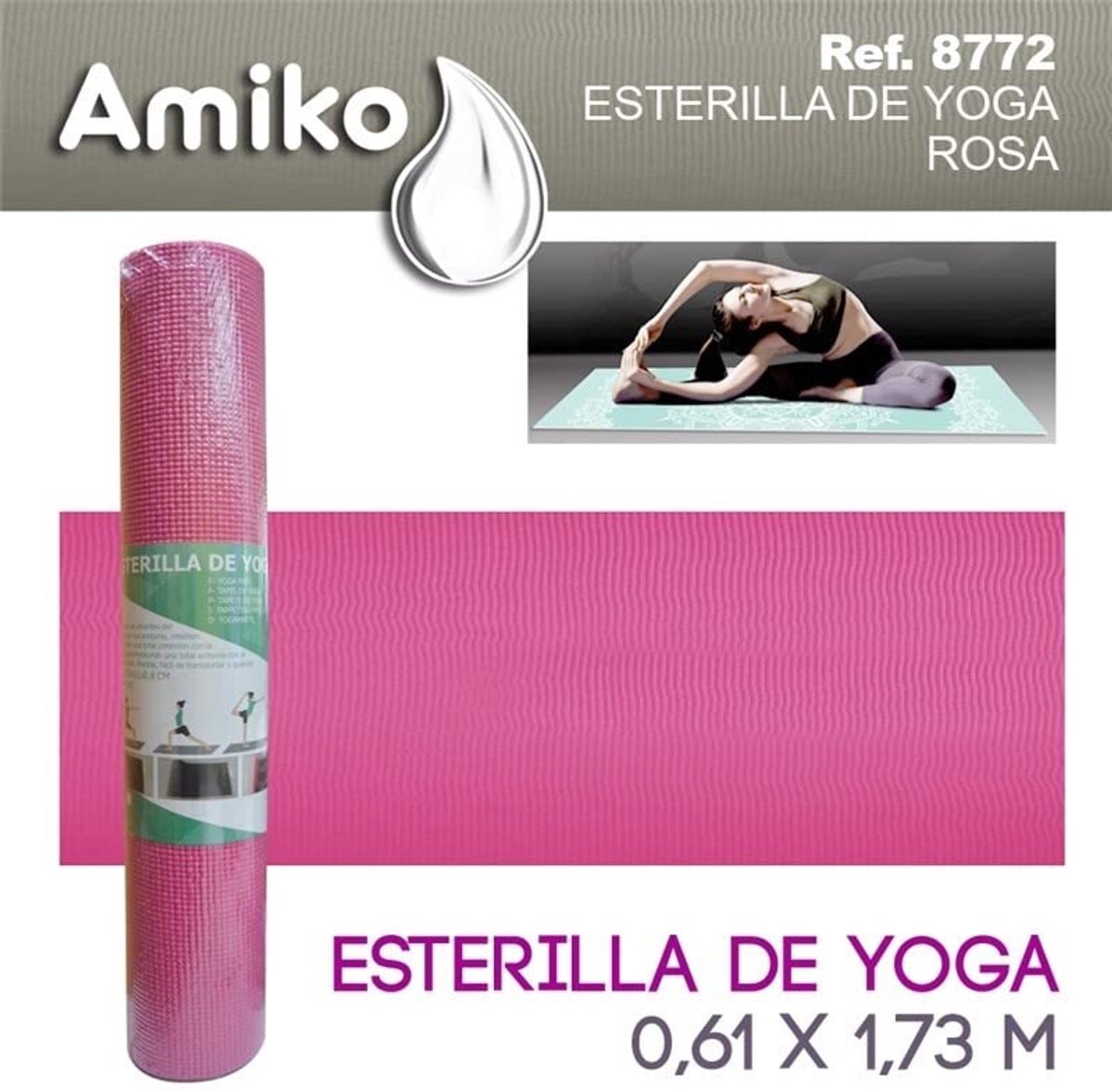Yogamat 0,61 x 1,73 cm - Ideale yogamat voor elke yogastijl