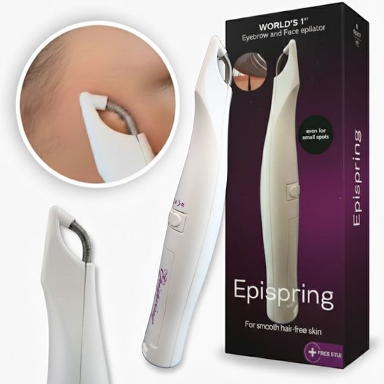 Epispring® Amazing- Epileerapparaat Dames - Ontharingsapparaat Dames - Gezichtsepilator voor vrouwen - Ladyshaver - Ontharing gezicht - Ontharing wenkbrauwen - Gezichtsontharing dames