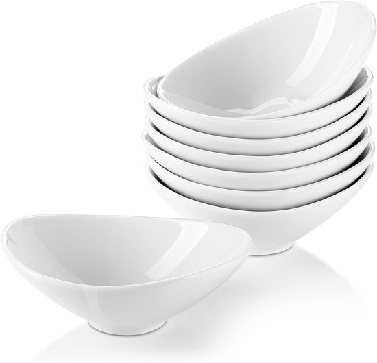 Chip & dip schaal wit | Atelier B Keramiek