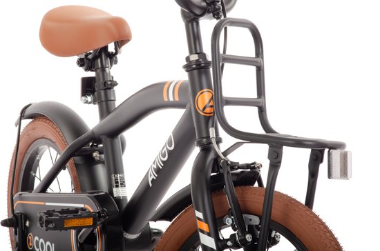 AMIGO 2Cool Jongensfiets 14 Inch - Kinderfiets voor 3 tot 5 Jaar - 95-110 cm - Zwart - met Zijwieltjes van AMIGO — afbeelding 3