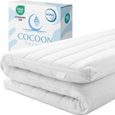 Surmatelas - 160x200 - Topper en mousse froide HR - 9cm - Housse amovible et lavable - Orthopédique - Antiallergique - Dureté Medium - Hybride - Surmatelas - Topper Hotel XL - Antibactérien - Certifié CertiPUR® et Okoetex