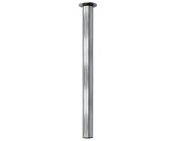 Verstelbare Stalen Standaard voor Bureau en Keuken - Ø60 x 700/1000 mm, Draagkracht 15 kg