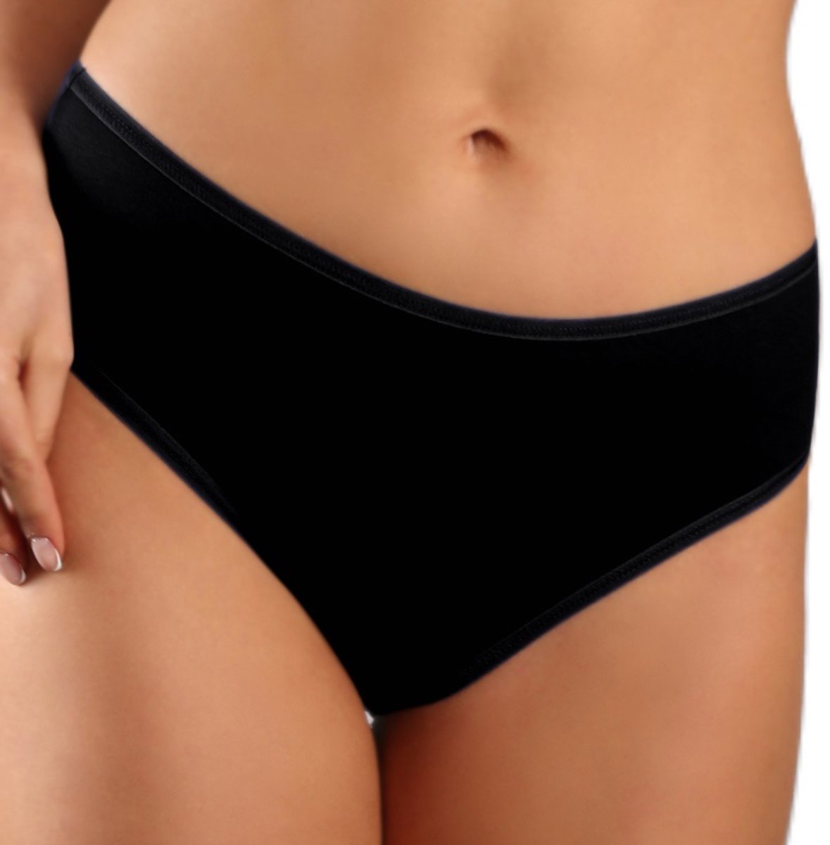 FUNNY DAY Dames Slip NIKOLA - 2-Pack - Zwart - Maat 2XL - Katoen