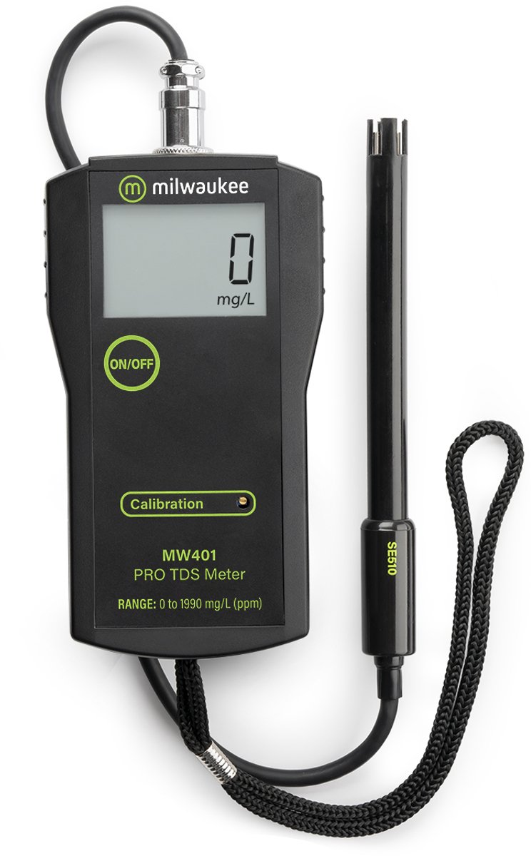 Milwaukee MW401 PRO Total Dissolved Solids (TDS) Meter aquarium vijver zwembad kwekers