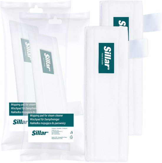 Foto: Sillar set 2 dweilpads microvezeldoeken voor stoomreiniger geschikt voor karcher k kst sc1 sc2 sc3 sc4 sc5 sc6 sc9 si2 si4 sg4 sv7 pads stoomreiniger pads doeken wasbaar 32cm