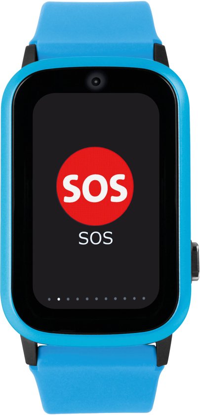 One2track Connect UP blauw | GPS horloge voor kinderen | Bekijk de locatie van je kind. Stel veilige zones in. En videobellen met de leukste smartwatch voor kinderen