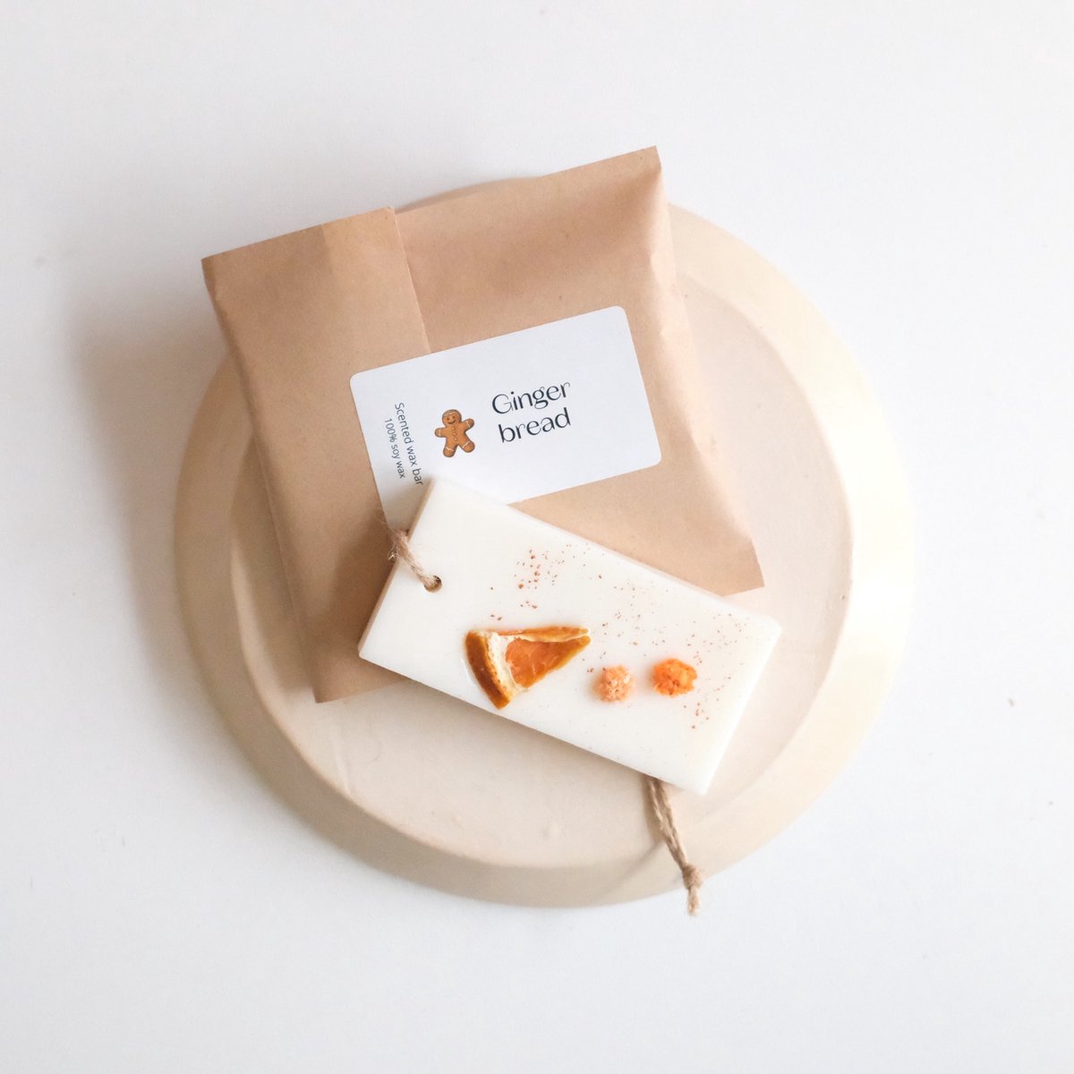 Geurhanger Gingerbread - Geurhanger Kledingkast - Sojawas Geurhangers - Huisparfum Soja Was - Huisgeur Waxmelts - Kaneel Sinaasappel Kerst Geur Essentiële Olie