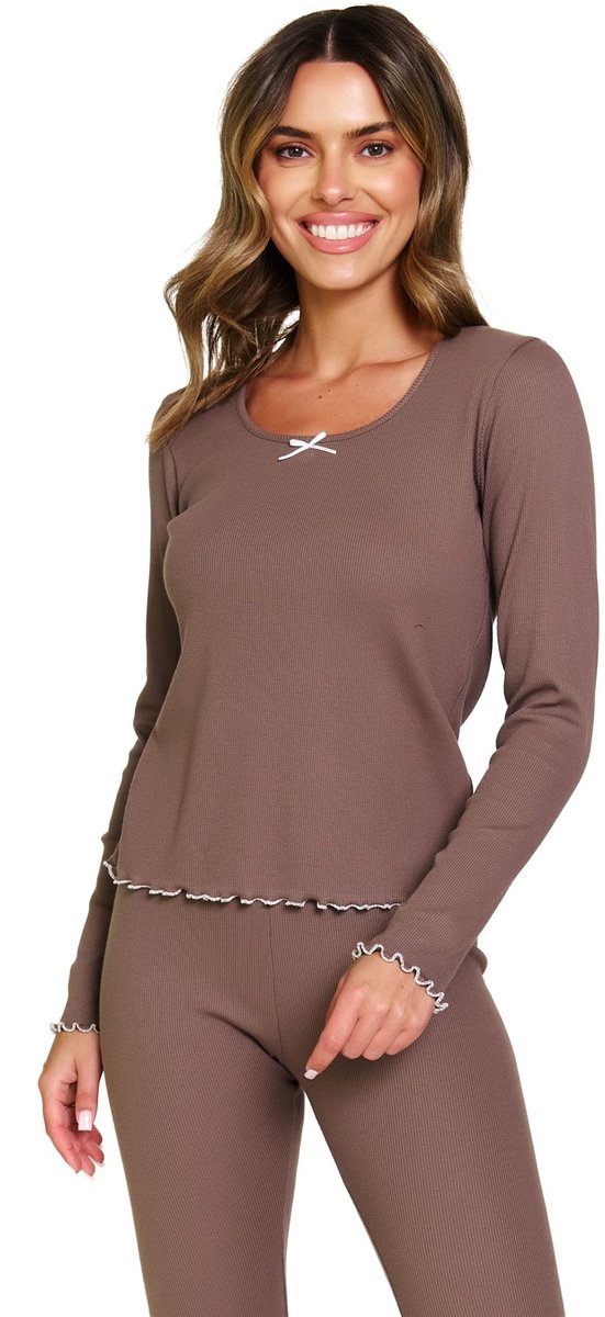 Doctor Nap Dames Pyjama Mocha Mousse PM.7304 42 / Bruin
