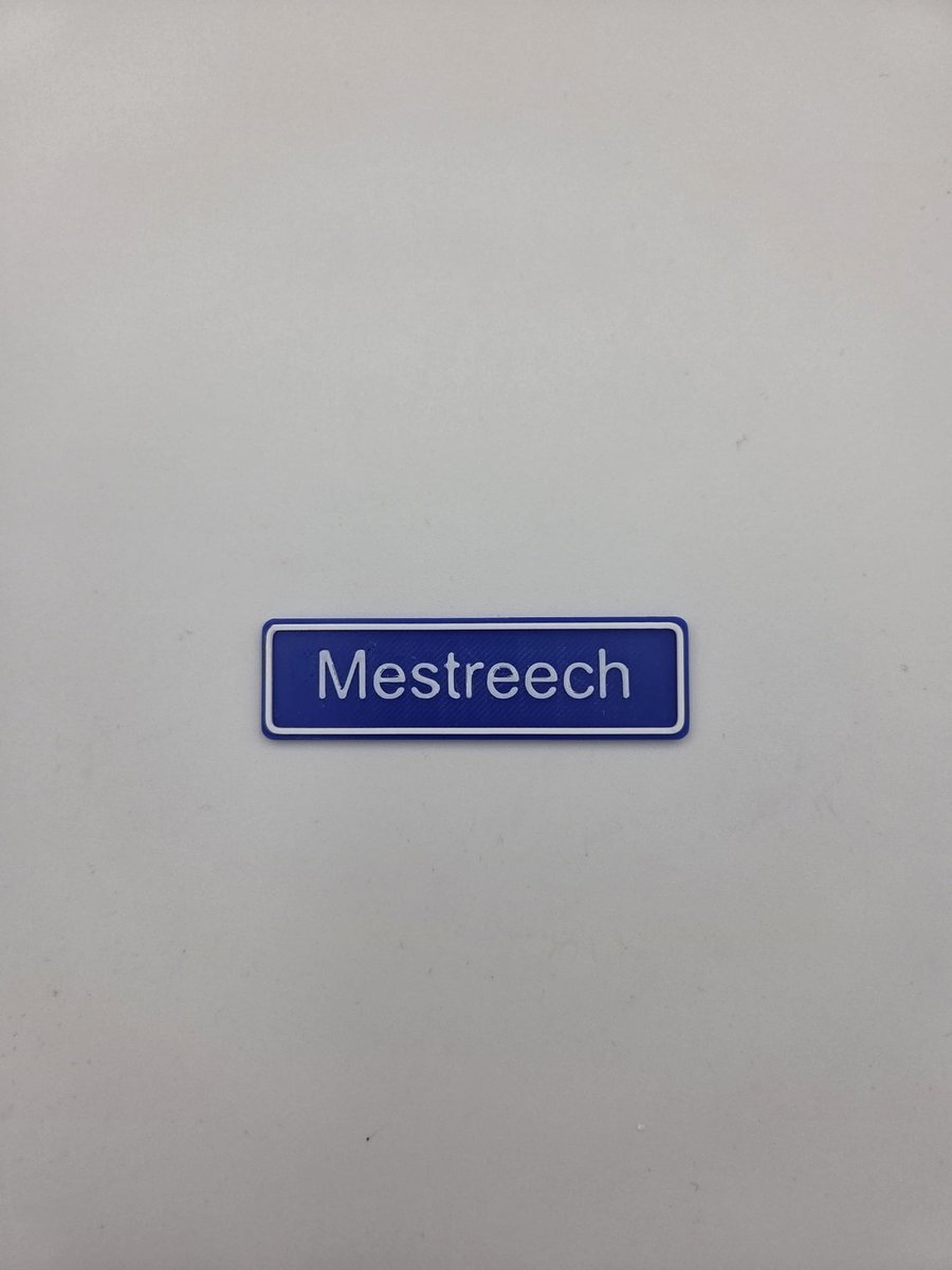 3D plaatsnaam speldje Mestreech