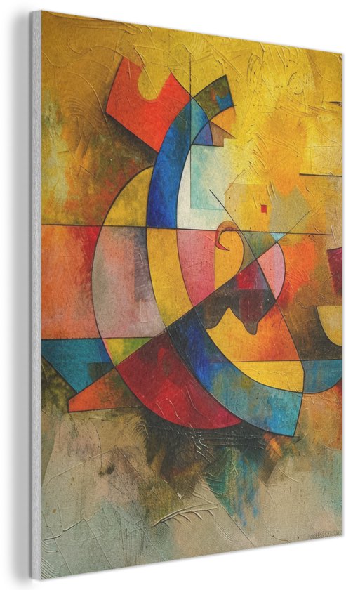 Akoestisch wandpaneel 70x100 cm - Vilt schilderij Kunst - Abstract ...