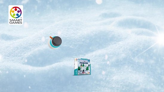 SmartGames Snow Problem - Logisch Denkspel - 80 Coole Uitdagingen - Sneeuwmannen - Breinbreker - Solospel - Vanaf 8 Jaar