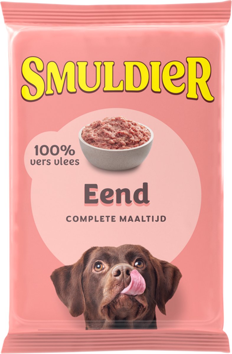 Smuldier Eend 400g | 48 st. | compleet | diepvries hondenvoer | vers vlees