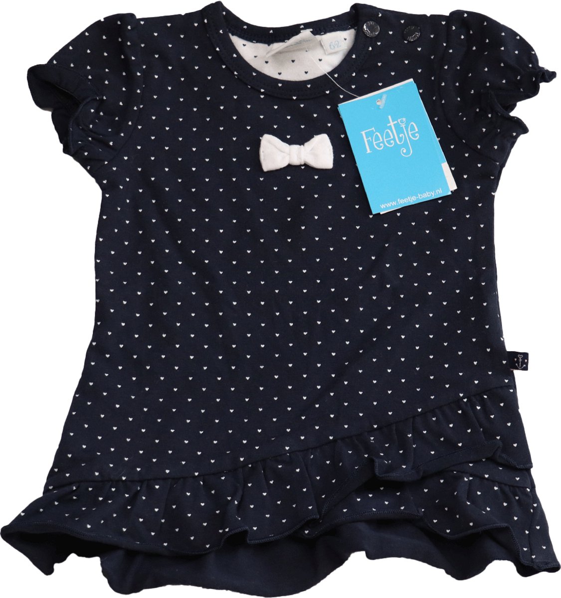 Feetje Newborn jurk Navy 62