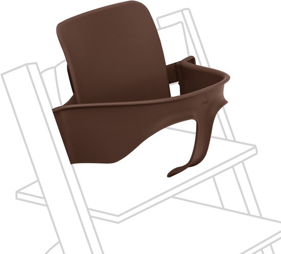 Stokke Tripp Trapp Bébé Set2, Warm Brown - Âge 6-36 mois - Transformez la chaise Tripp Trapp en chaise haute confortable