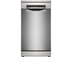 Bosch SPS4EMI17E - Serie 4 - Vaatwasser - Vrijstaande vaatwasser - 45cm - RVS - Home Connect - Opent de deur automatisch voor betere droogresultaten