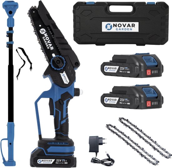 Tronçonneuse télescopique NovarGarden® NG2 - Élagueuse sur perche - Élagueuse sur perche - 130-250 cm - Lame de scie 15 cm