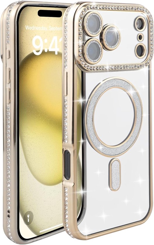 iPhone 16 Pro Max Hoesje - Luxe Wallet Bookcase (Magnetische Sluiting) - Blauw