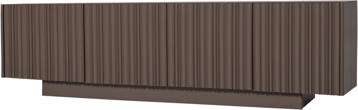 WOOOD Nova Tv Meubel 200 cm - Grenen - Truffel Bruin - 54x200x40