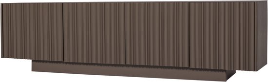 WOOOD Nova Tv Meubel 200 cm - Grenen - Truffel Bruin - 54x200x40