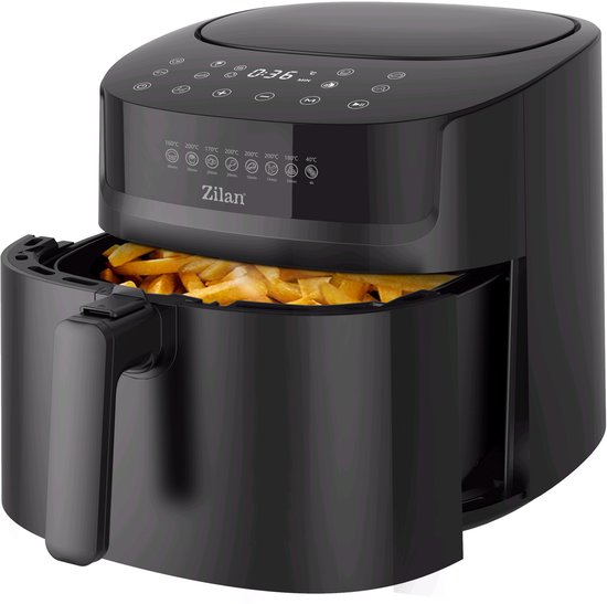 Airfryer XXL 6,5L 1800W Zwart Touchscreen - Airfryer - €69,00