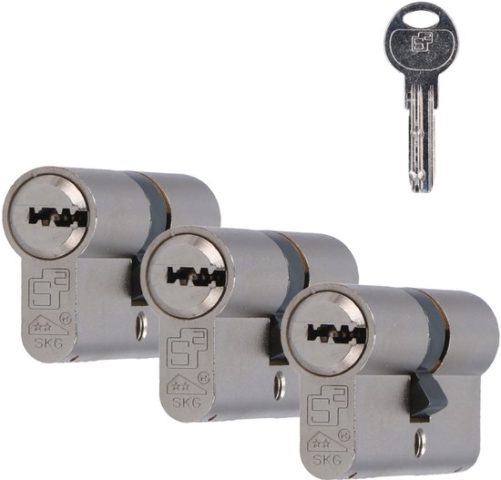 Tesa Assa Abloy TX853545N TX80 veiligheidscilinder Europees cilinderslot 85x35 mm voor deuren en Europese profielsloten geschikt voor vervanging en nieuwbouw cilinder voor slot